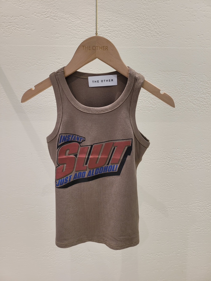 THE OTHER韓國直郵東大門代購女裝新品職業真品吊帶背心羅紋THE OTHER吊帶/背心圖色3