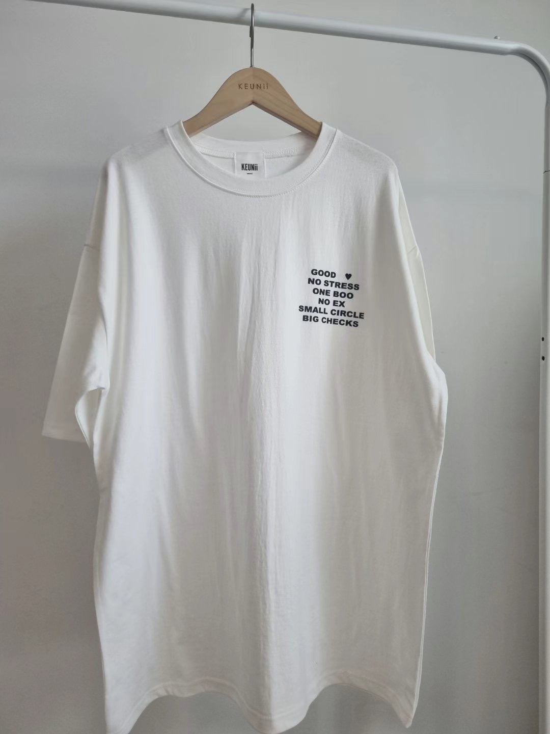 KEUNII韓國直郵女裝新品人氣熱賣休閑推薦24春夏真品時尚T恤KEUNIIT恤圖色2