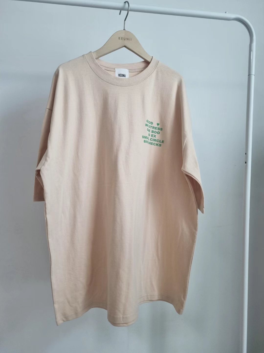 KEUNII韓國直郵女裝新品人氣熱賣休閑推薦24春夏真品時尚T恤KEUNIIT恤圖色3