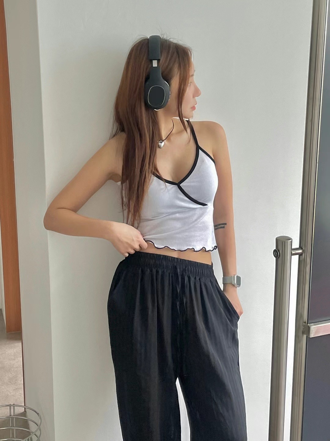 LEEDS直郵韓國代購女裝新款職業24春夏人氣休閑時尚吊帶背心LEEDS吊帶/背心