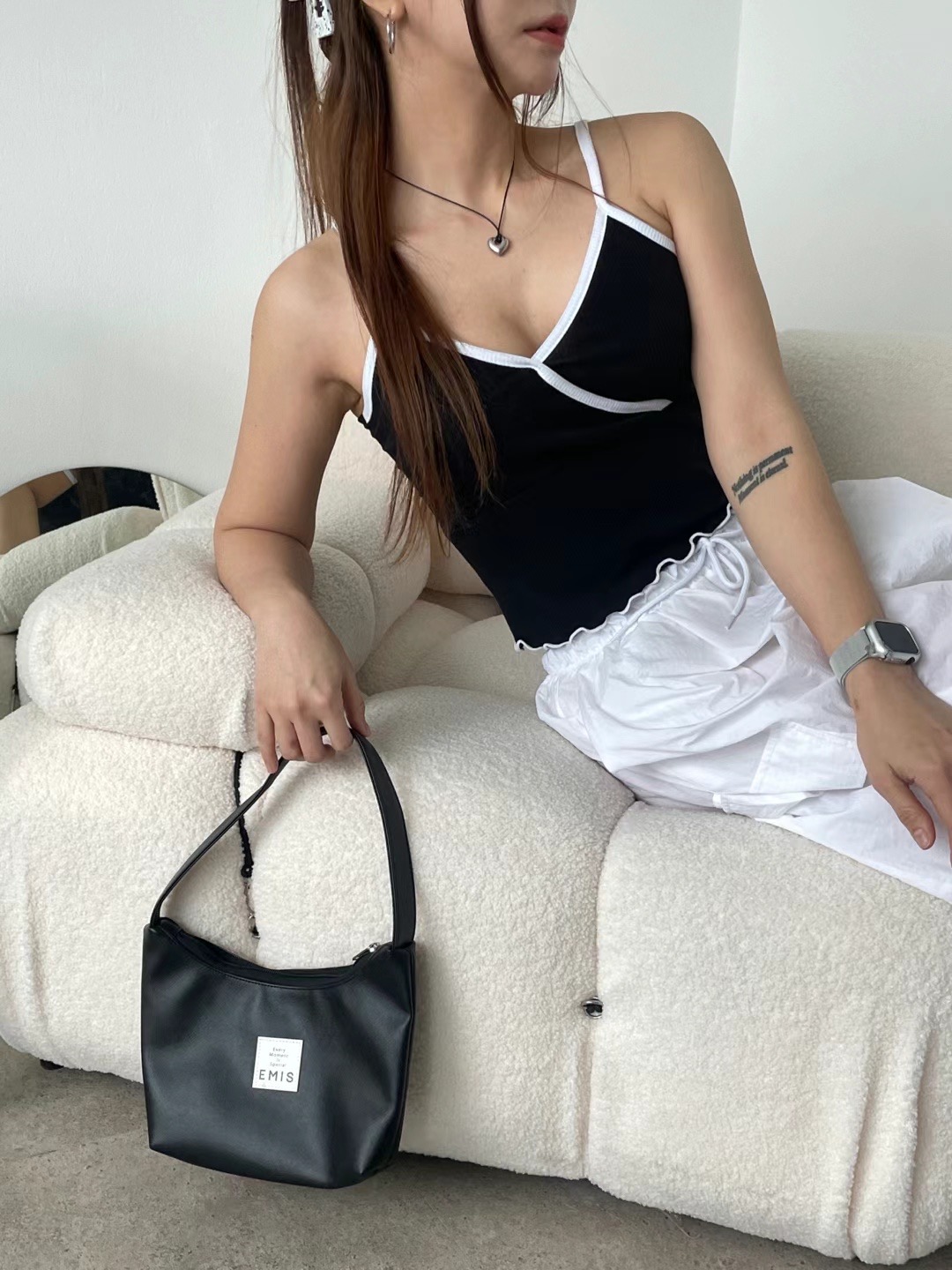 LEEDS直郵韓國代購女裝新款職業24春夏人氣休閑時尚吊帶背心LEEDS吊帶/背心