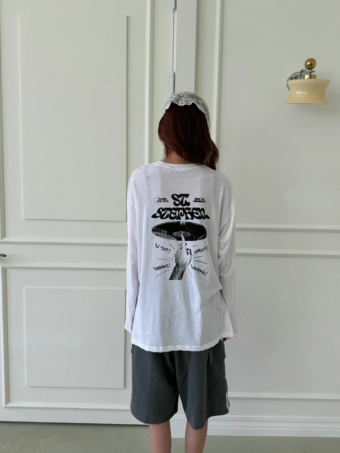 LOSTILE韓國直郵女裝新款24春夏時尚真品人氣推薦長袖T恤THE ZOA長袖T恤