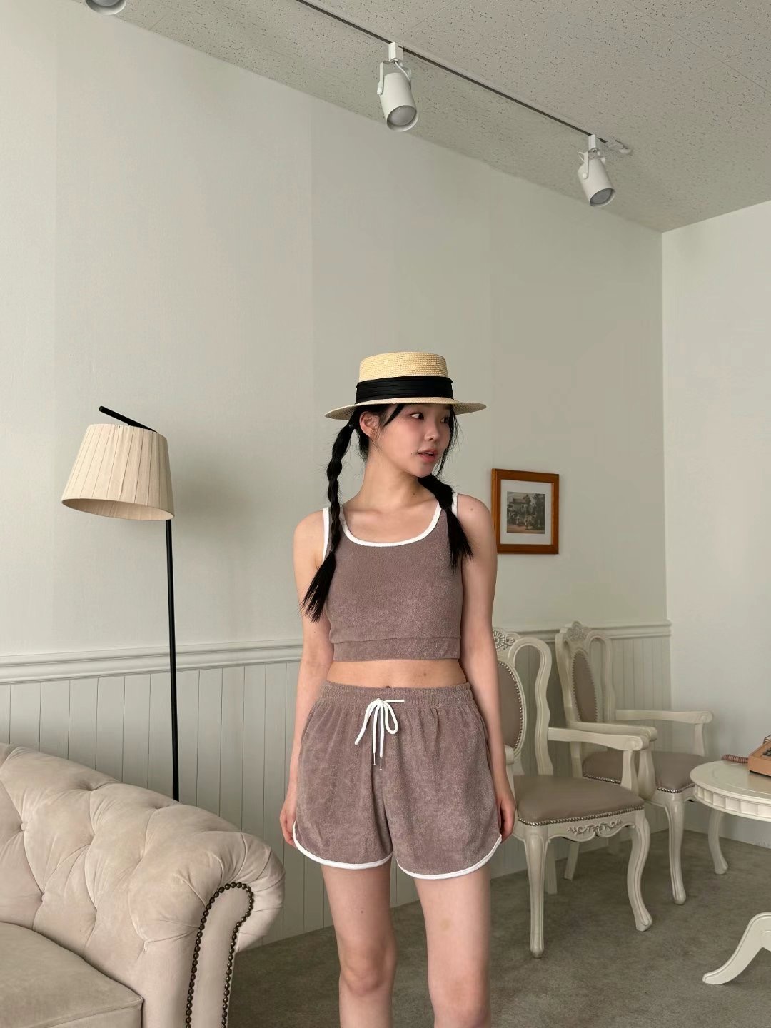 LOSTILE韓國直郵東大門代購女裝新款熱賣休閑職業真品人氣套裝THE ZOA套裝