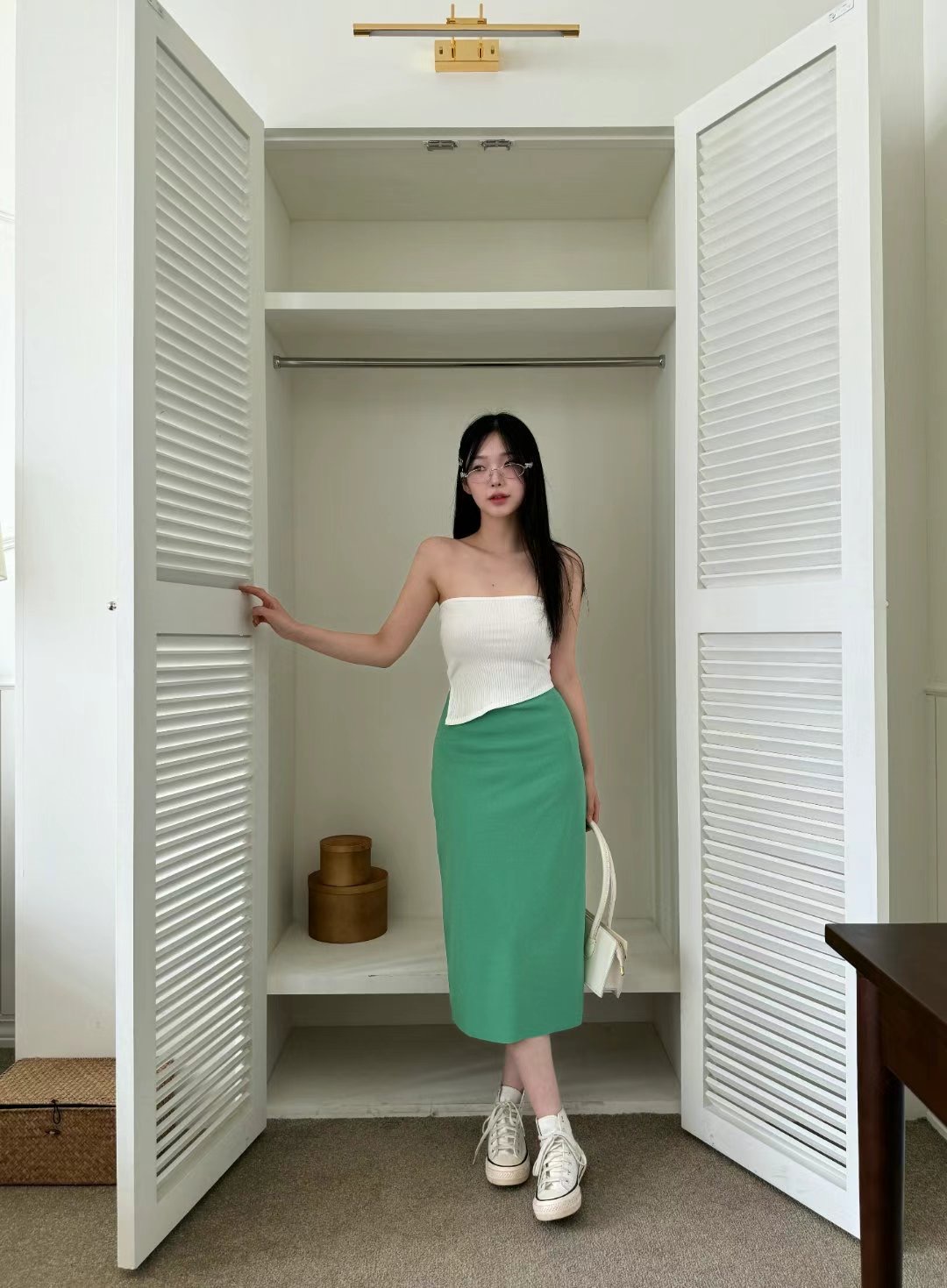LOSTILE韓國直郵東大門實拍女裝新品休閑推薦人氣熱賣時尚長裙THE ZOA長裙