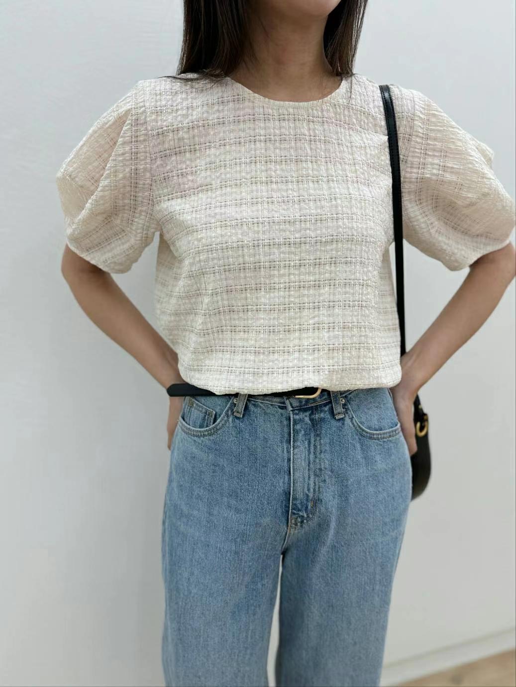 MOST韓國直郵女裝新款24春夏休閑時尚人氣真品襯衫蕾絲衫MOST襯衫/蕾絲衫