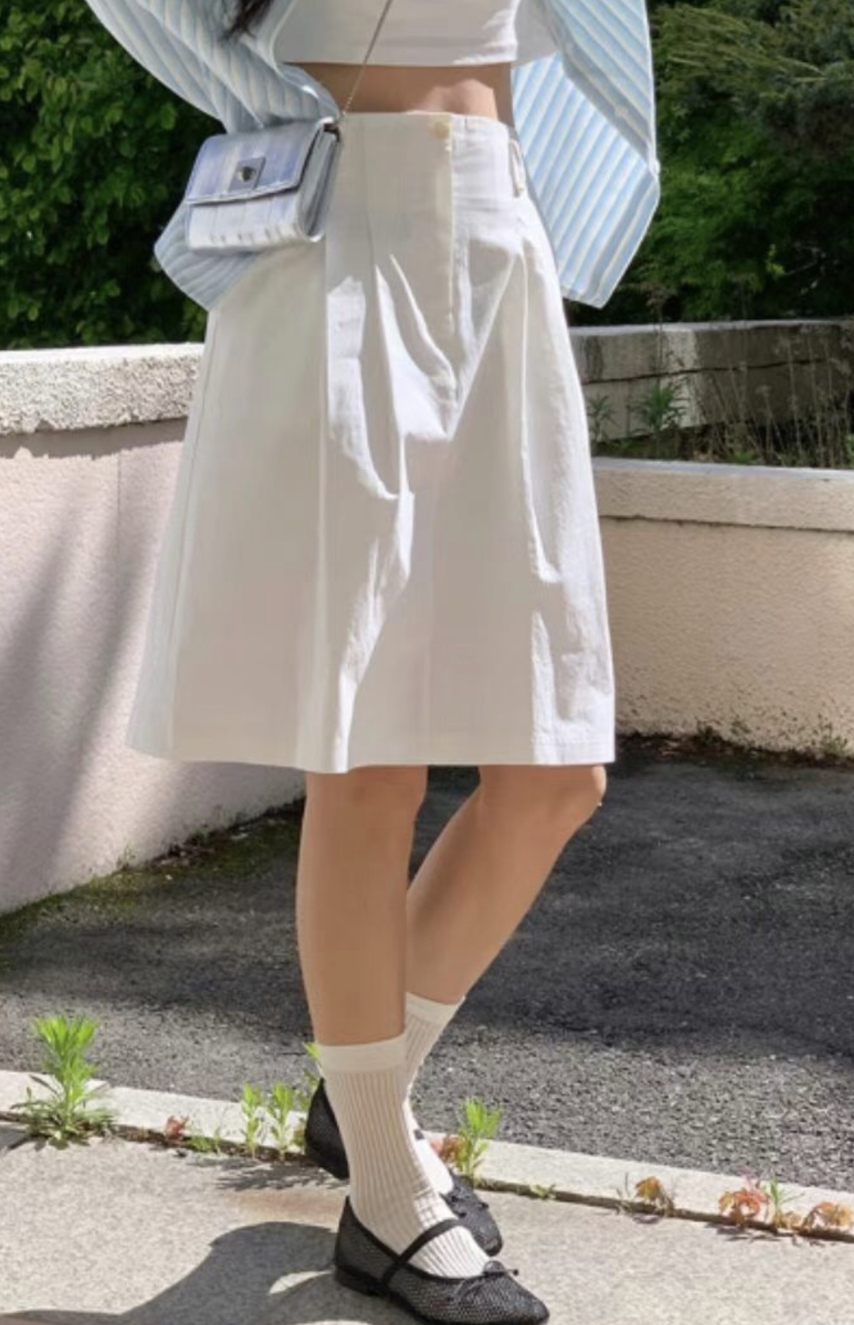 SALAD韓國直郵女裝新品休閑真品時尚人氣職業推薦半身裙中短裙THEMAIN半身裙/中短裙