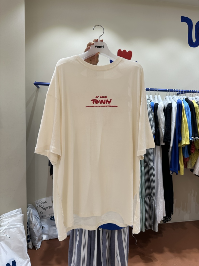 Venti直郵韓國代購女裝新品人氣熱賣休閑真品職業時尚推薦T恤VENTIT恤圖色1