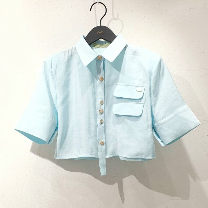 WON韓國直郵東大門代購女裝新品時尚真品熱賣推薦襯衫蕾絲衫WON襯衫/蕾絲衫圖色2