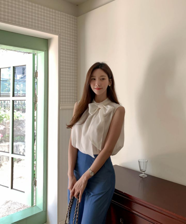 DORI韓國直郵女裝新品人氣休閑職業熱賣真品時尚襯衫蕾絲衫OURR襯衫/蕾絲衫