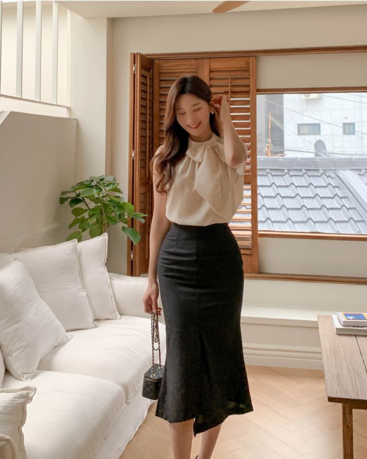 DORI韓國直郵女裝新品人氣休閑職業熱賣真品時尚襯衫蕾絲衫OURR襯衫/蕾絲衫