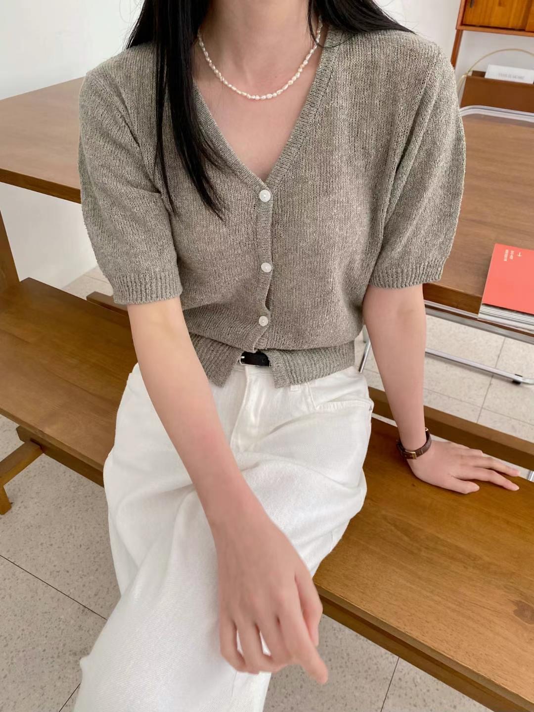 M.STORY韓國直郵東大門代購女裝新款24春夏推薦職業針織衫M.STORY針織衫圖色3