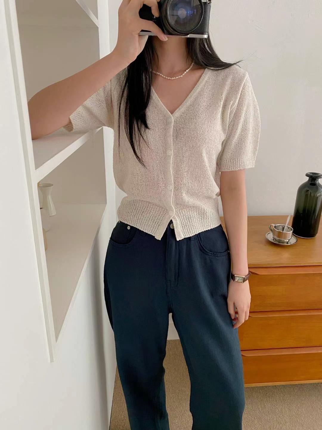 M.STORY韓國直郵東大門代購女裝新款24春夏推薦職業針織衫M.STORY針織衫圖色4