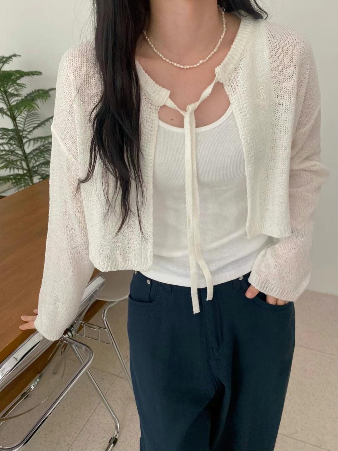 M.STORY韓國直郵東大門實拍女裝新款時尚針織衫兩面可穿雙面M.STORY針織衫