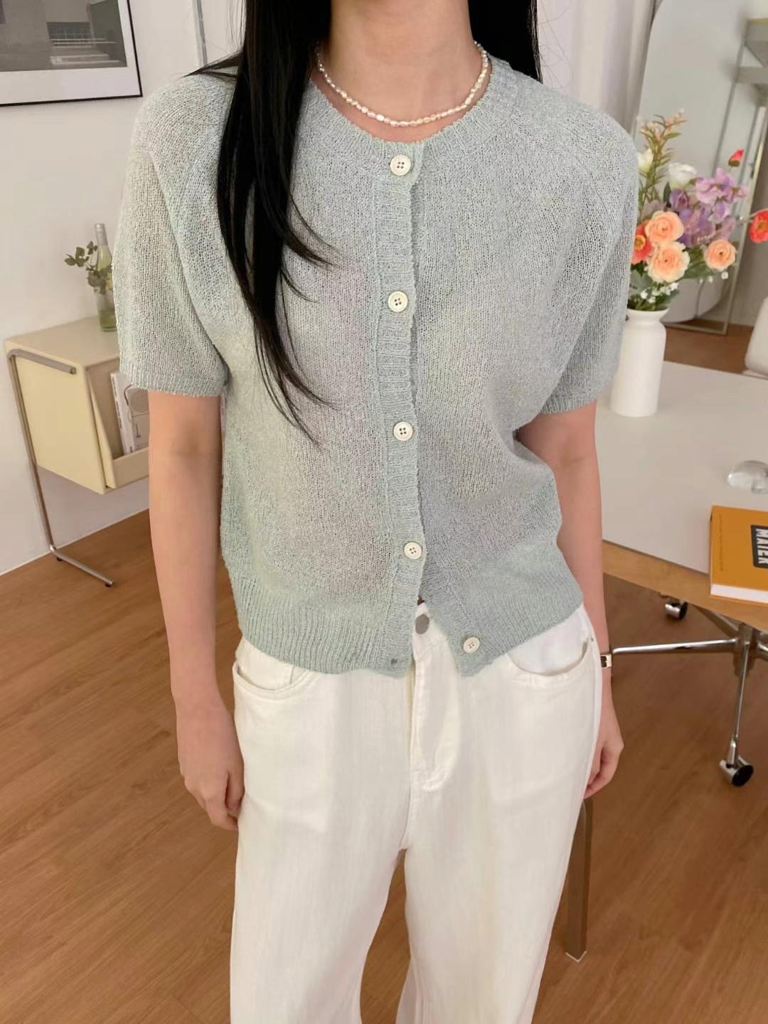 M.STORY韓國直郵東大門實拍女裝新品真品時尚熱賣針織衫亞麻M.STORY針織衫圖色4