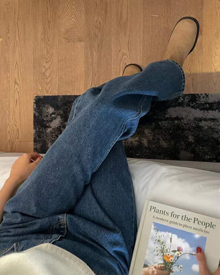 NOMATTER EDITION韓國直郵東大門代購女裝新款人氣牛仔褲牛仔布打折NOMATTER牛仔褲