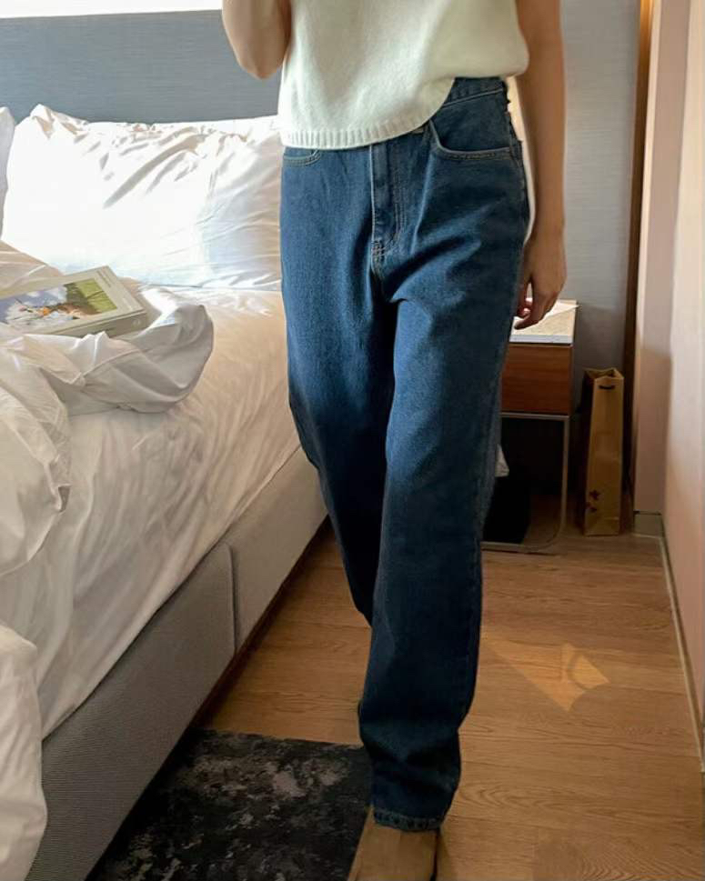 NOMATTER EDITION韓國直郵東大門代購女裝新款人氣牛仔褲牛仔布打折NOMATTER牛仔褲圖色2