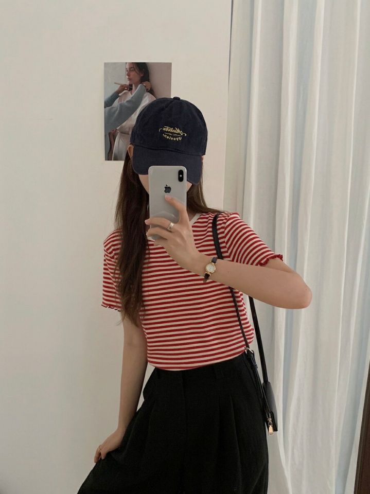 PLAYLIST直郵韓國代購女裝新款24秋夏人氣真品休閑時尚T恤confettiT恤