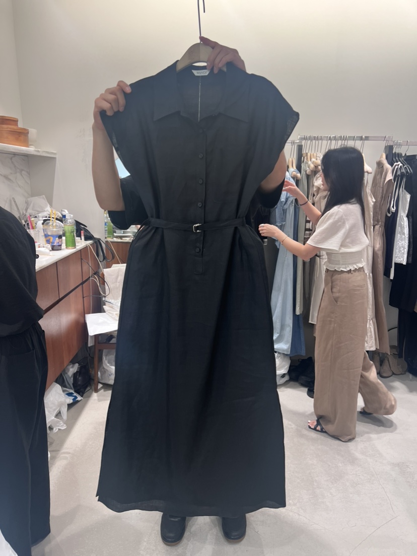 W AND J韓國直郵女裝新品休閑熱賣職業真品人氣24秋夏連衣裙W AND J連衣裙圖色2