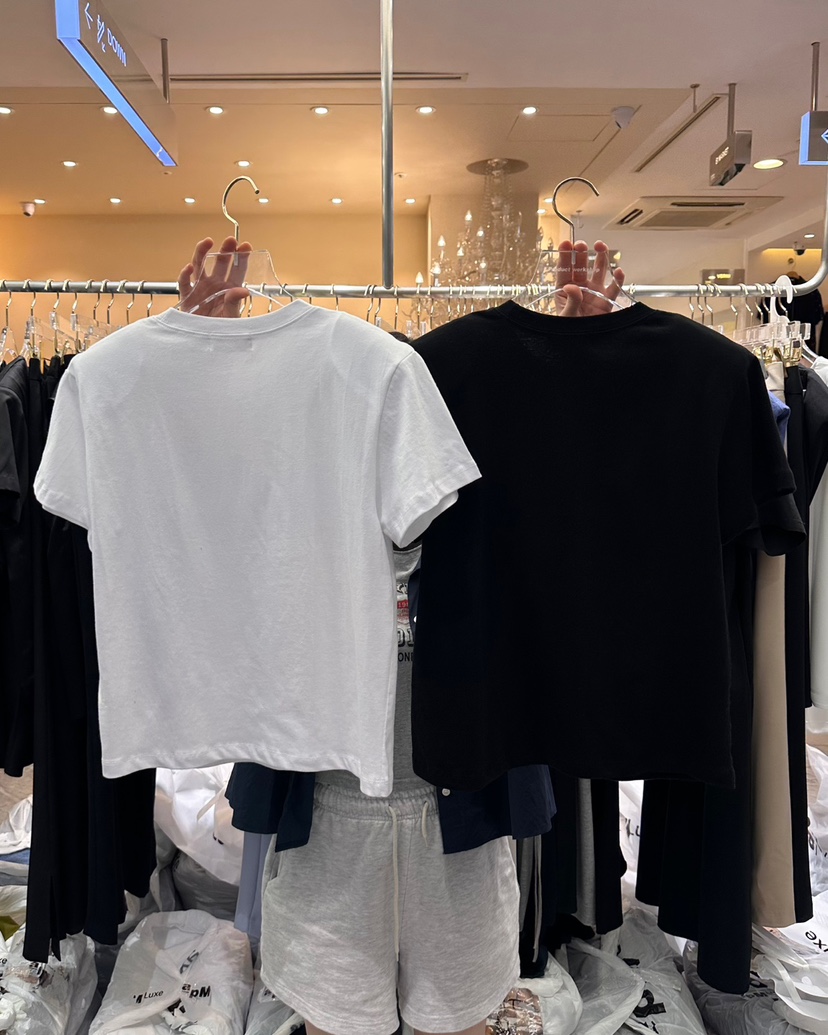 Workshop韓國直郵女士新款人氣休閑真品24秋夏熱賣職業T恤Work_shopT恤