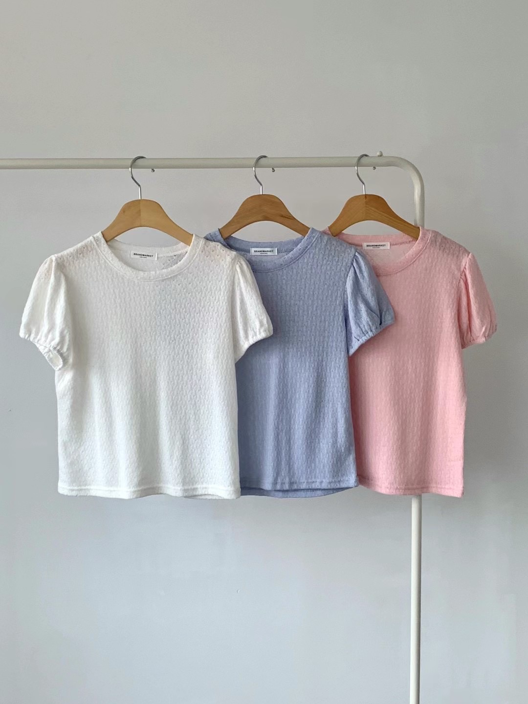 BRAND MARKET-OT韓國直郵東大門代購女裝新品熱賣24春夏T恤BRAND MARKET-OTT恤圖色3左三色