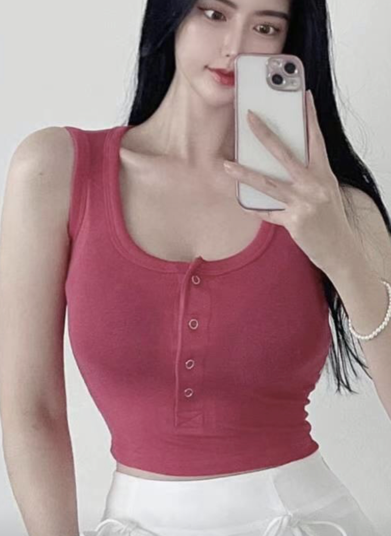 MAISON DE PINK韓國直郵女裝新品真品推薦24春夏吊帶背心MAISON DE PINK吊帶/背心圖色1