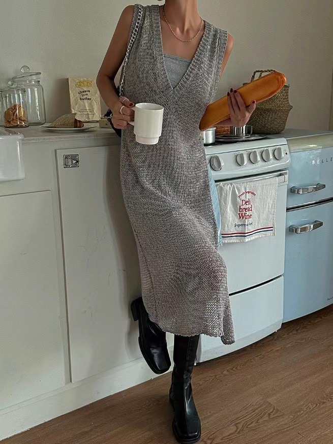 MINICLOSET韓國直郵女裝新品推薦職業休閑人氣時尚連衣裙長款MINICLOSET連衣裙圖色1