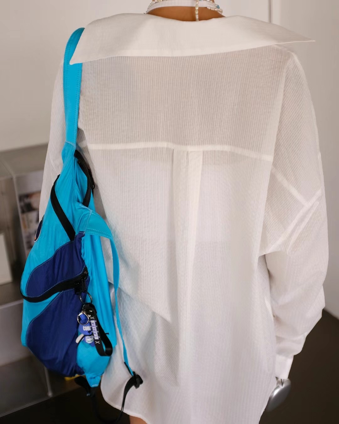 MINICLOSET直郵韓國代購女裝新品職業時尚熱賣休閑襯衫蕾絲衫MINICLOSET襯衫/蕾絲衫