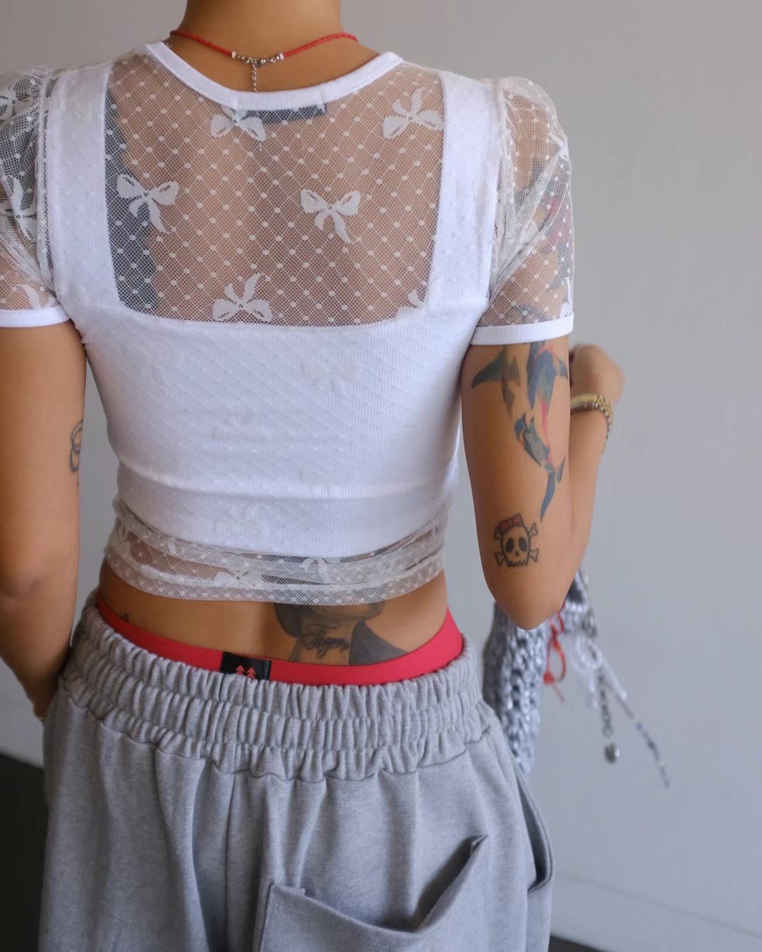 MINICLOSET直郵韓國代購女裝新品職業人氣熱賣真品休閑T恤蕾絲MINICLOSETT恤