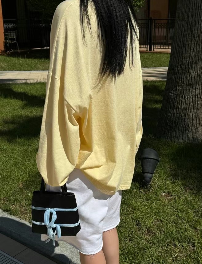 MINICLOSET韓國直郵東大門實拍女裝新款24春夏時尚長袖T恤MINICLOSET長袖T恤