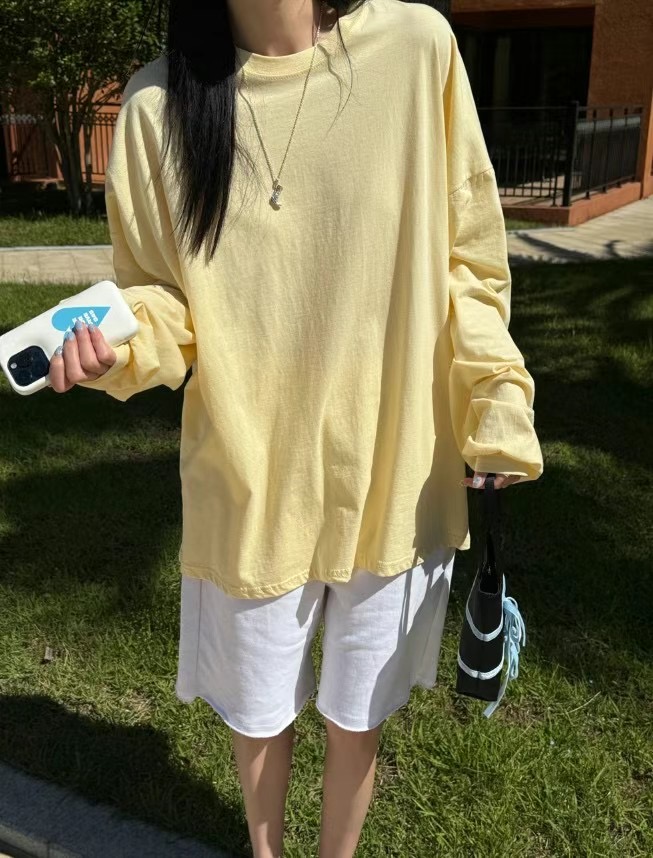 MINICLOSET韓國直郵東大門實拍女裝新款24春夏時尚長袖T恤MINICLOSET長袖T恤圖色4