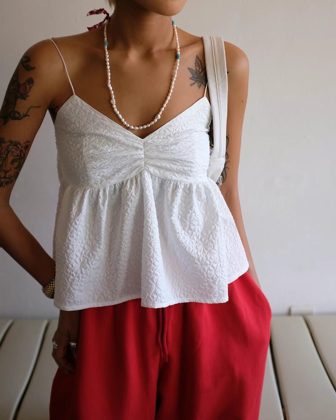 MINICLOSET韓國直郵東大門實拍女裝新款熱賣真品休閑吊帶背心MINICLOSET吊帶/背心圖色2