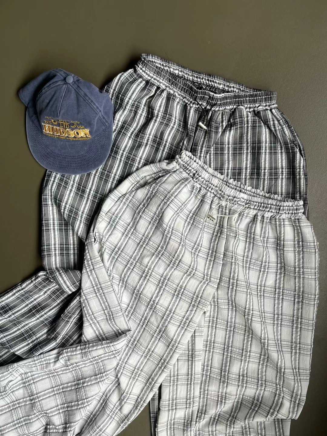 MINICLOSET韓國直郵東大門代購女裝新品職業熱賣休閑褲格紋MINICLOSET休閑褲