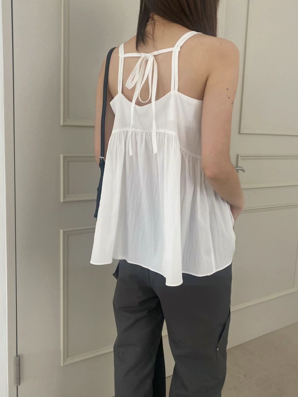 PEETS韓國直郵女裝新款職業休閑24春夏時尚人氣真品吊帶背心PEETS吊帶/背心