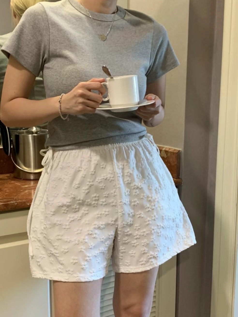 PEETS韓國直郵東大門代購女裝新款24春夏真品休閑熱賣短褲PEETS短褲