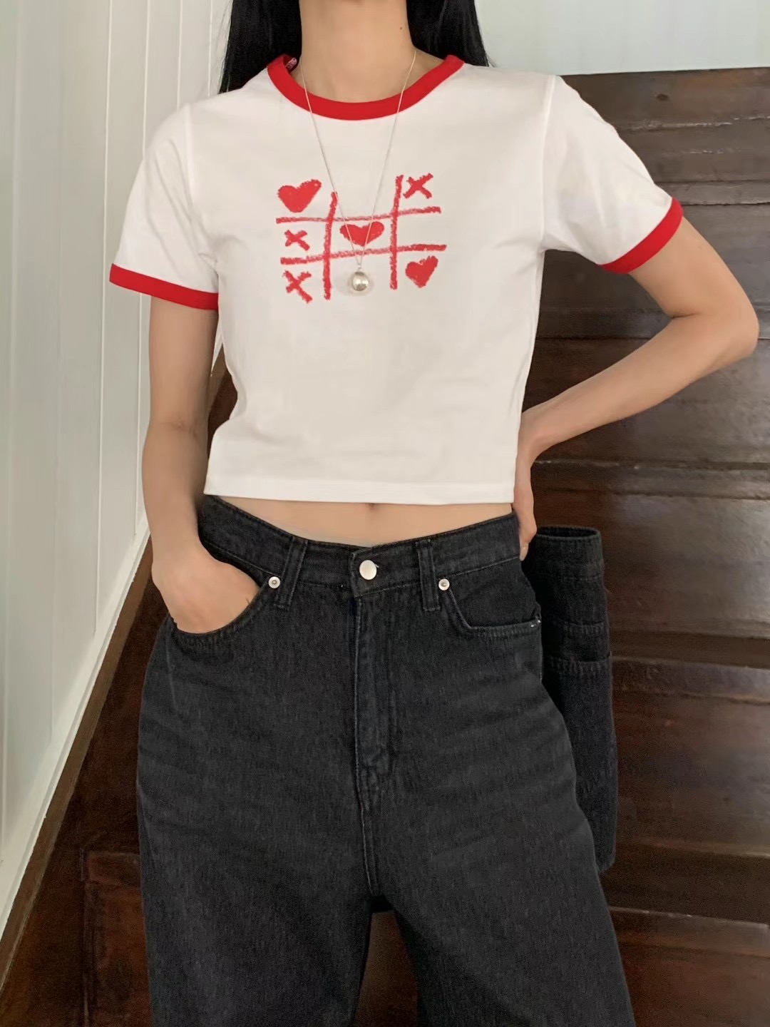 PEETS韓國直郵女裝新款時尚熱賣職業24春夏休閑人氣推薦T恤PEETST恤