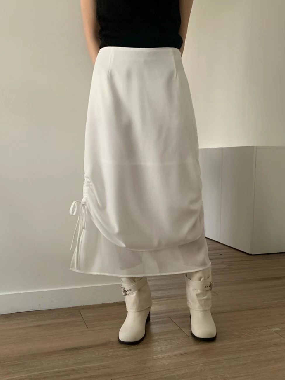 PEETS韓國直郵東大門代購女裝新品時尚推薦休閑24春夏長裙PEETS長裙圖色1