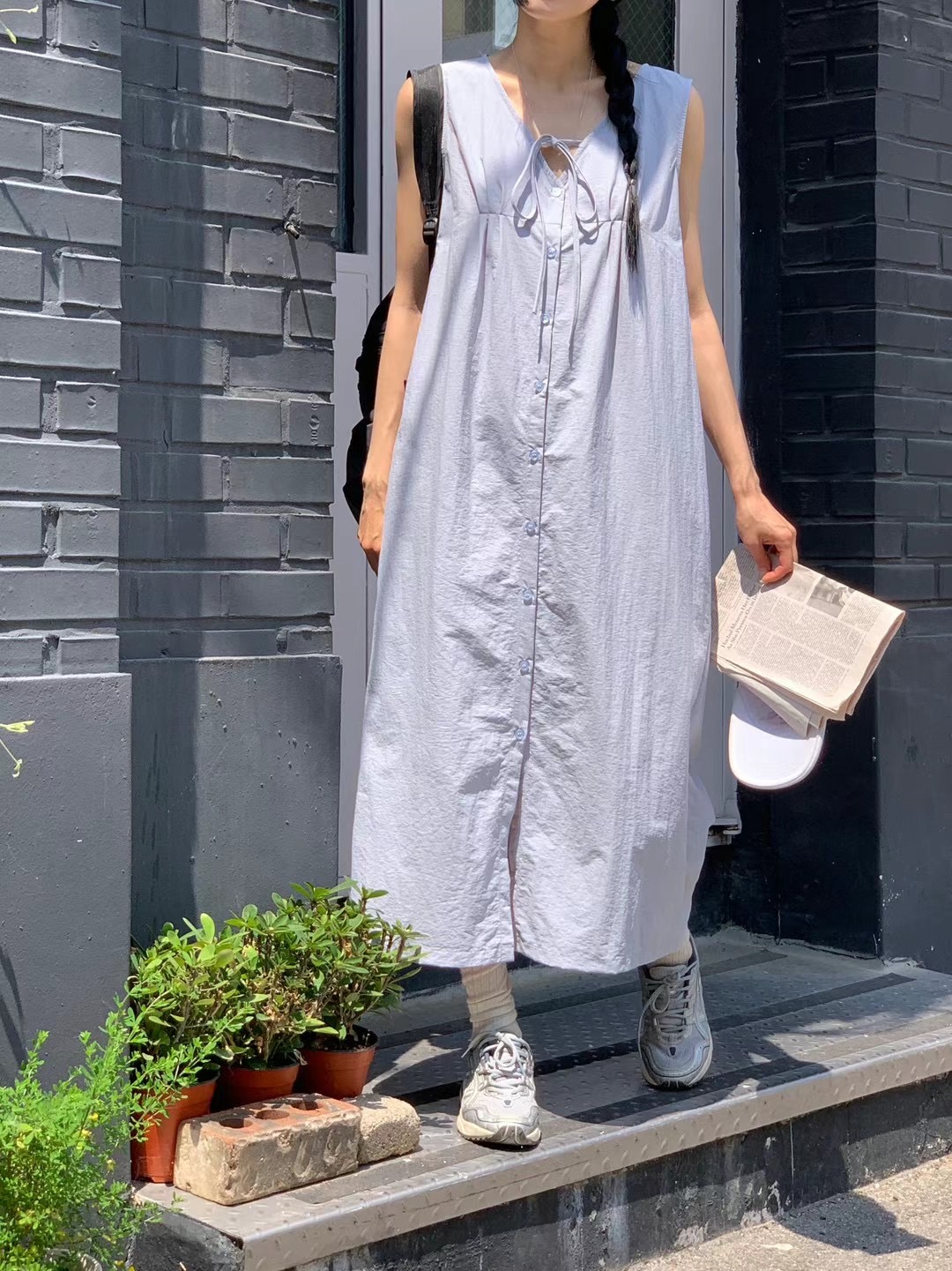 PEETS韓國直郵東大門代購女裝新品人氣推薦時尚24春夏連衣裙PEETS連衣裙