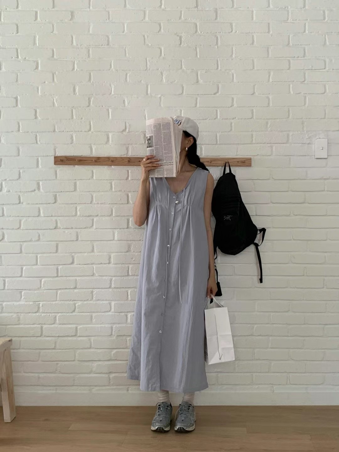 PEETS韓國直郵東大門代購女裝新品人氣推薦時尚24春夏連衣裙PEETS連衣裙