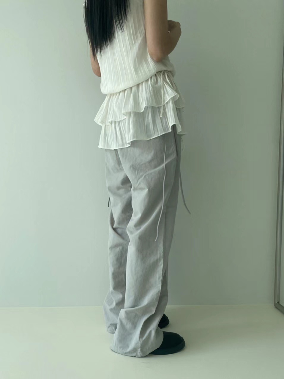 PEETS韓國直郵女裝新品休閑真品時尚推薦職業人氣24春夏休閑褲PEETS休閑褲