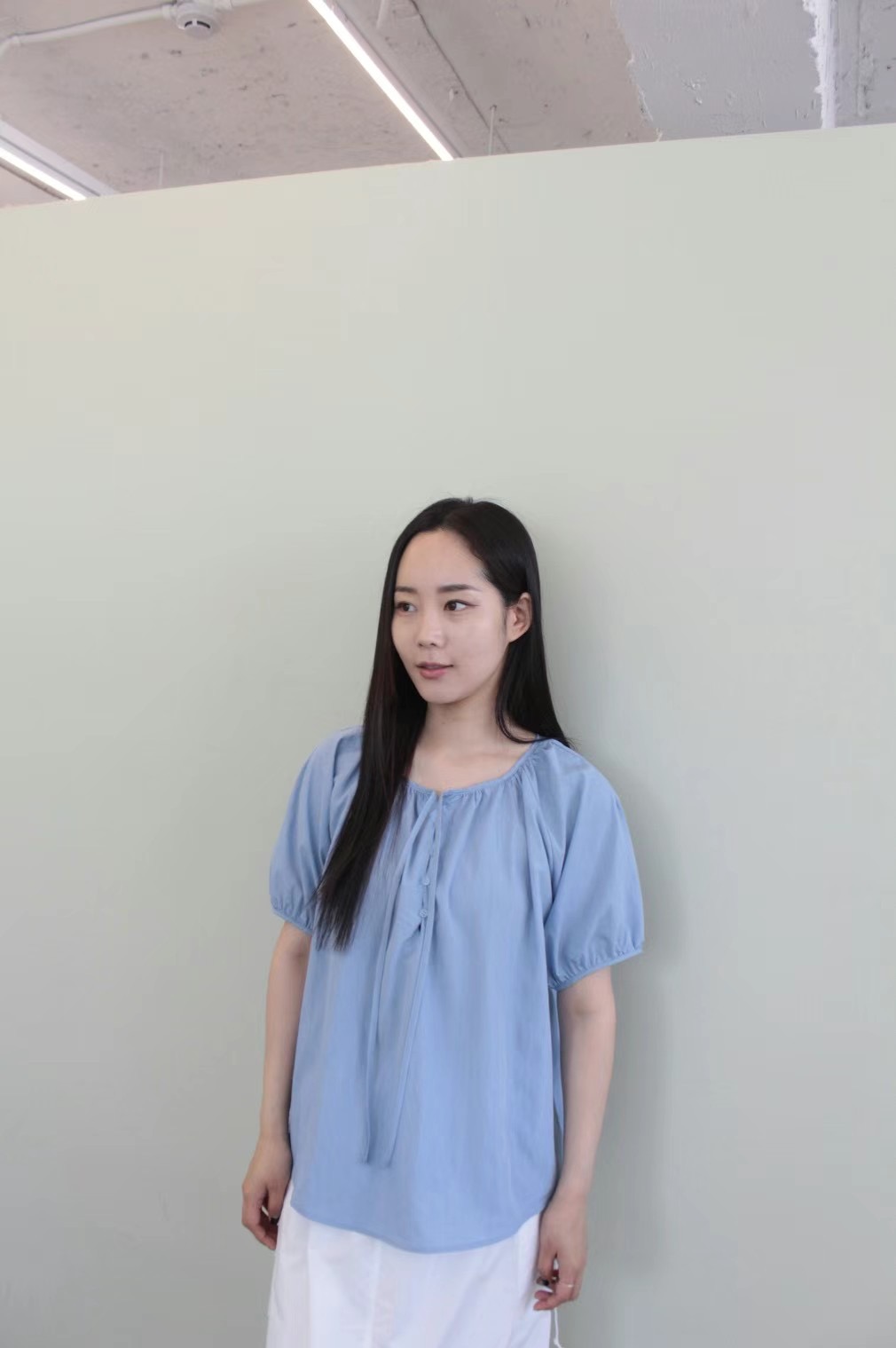 SUNEV韓國直郵東大門實拍女裝新款職業休閑時尚推薦襯衫蕾絲衫SUNEV襯衫/蕾絲衫