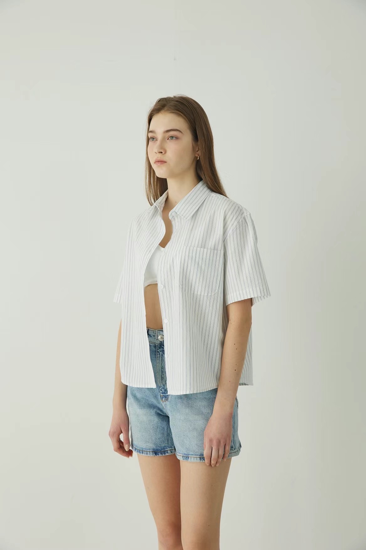 SUNEV韓國直郵女裝新品24春夏推薦時尚休閑真品襯衫蕾絲衫SUNEV襯衫/蕾絲衫