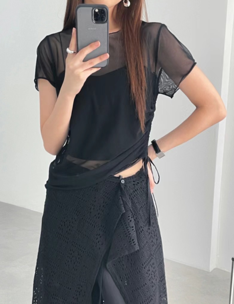 OEUF韓國直郵女裝新品24春夏人氣熱賣時尚職業推薦休閑T恤OEUFT恤圖色3