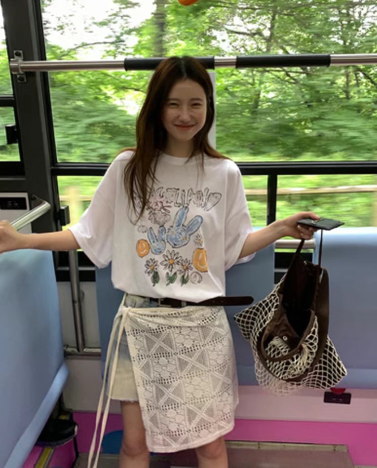 OEUF韓國直郵東大門實拍女裝新品職業時尚真品人氣熱賣短裙OEUF短裙
