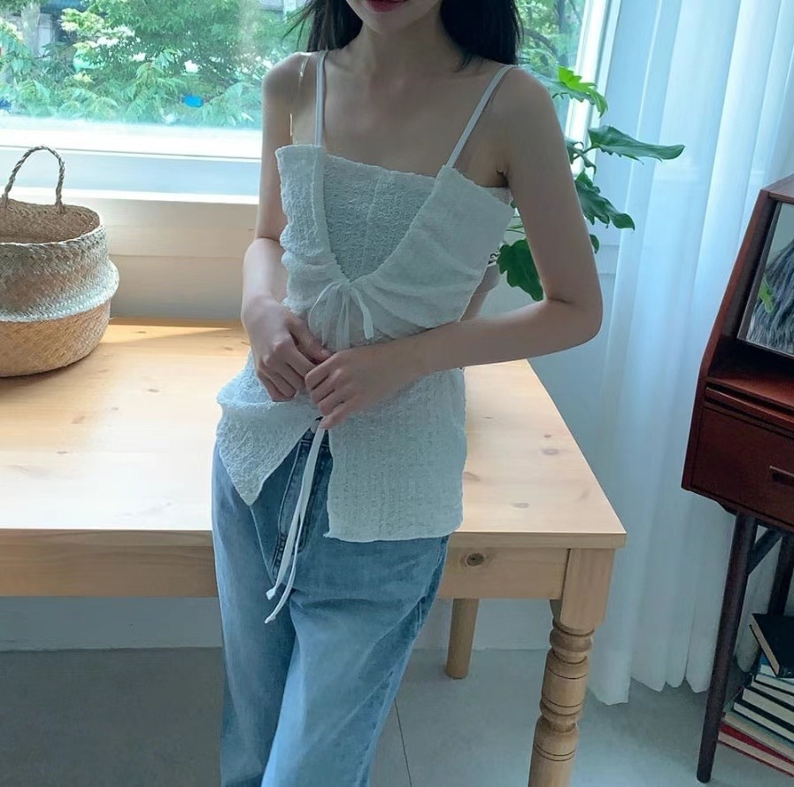 OEUF韓國直郵女裝新品休閑推薦人氣時尚熱賣24春夏吊帶背心OEUF吊帶/背心