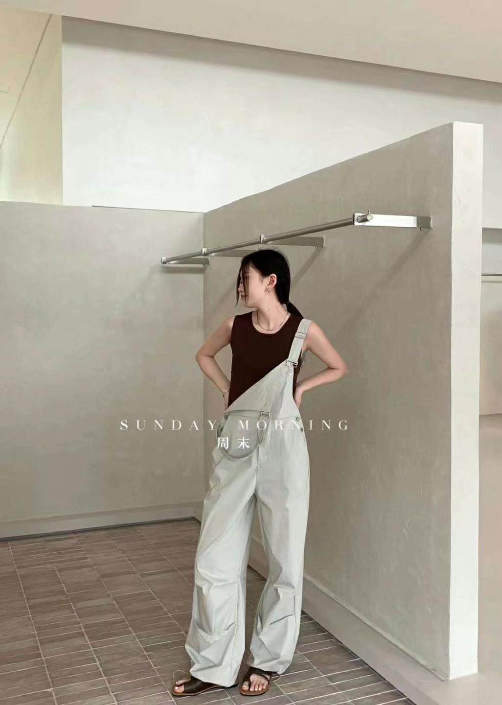THE NEW-더뉴-T韓國直郵女裝新款推薦24春夏時尚背帶褲THE NEW背帶褲