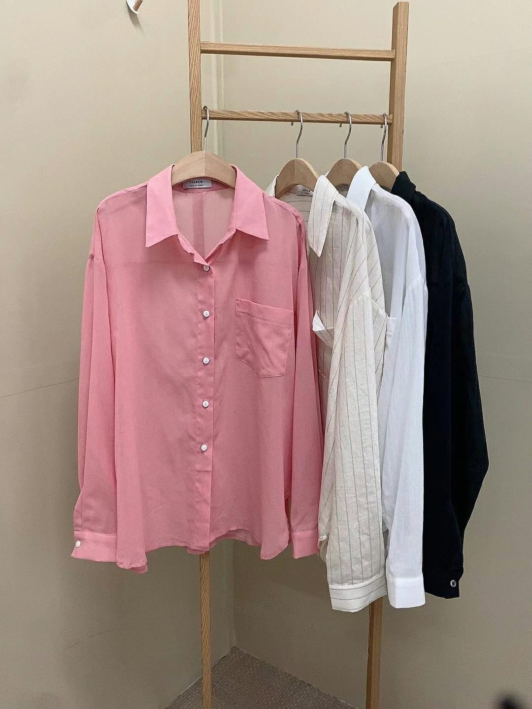 THE NEW-더뉴-T韓國直郵東大門實拍女裝新品時尚襯衫蕾絲衫THE NEW襯衫/蕾絲衫