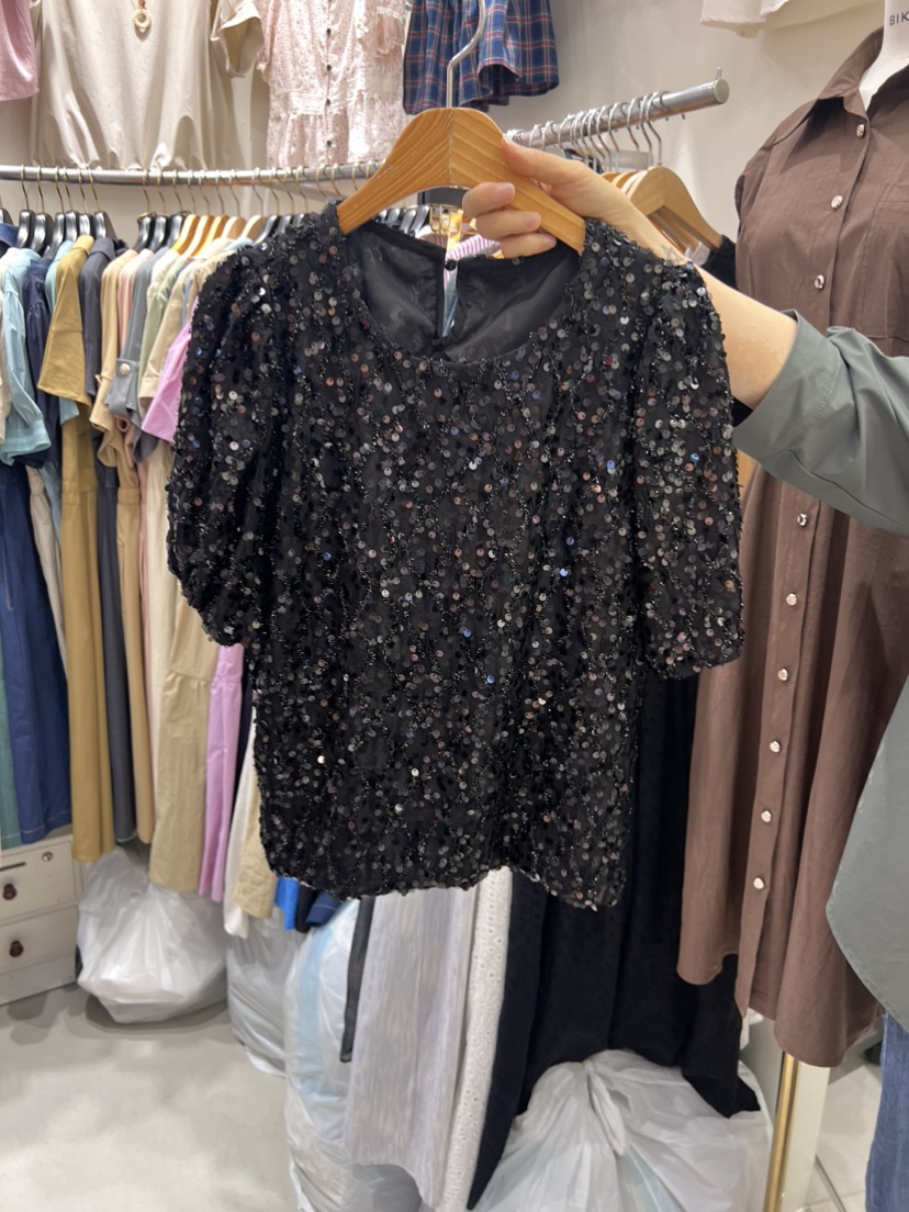 BIKINI直郵韓國代購女裝新品休閑人氣24春夏時尚襯衫蕾絲衫BIKINI襯衫/蕾絲衫圖色3