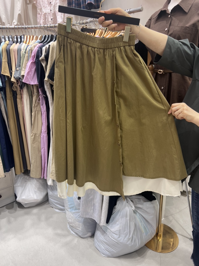 BIKINI直郵韓國代購女裝新品職業休閑真品推薦半身裙中短裙BIKINI半身裙/中短裙圖色2