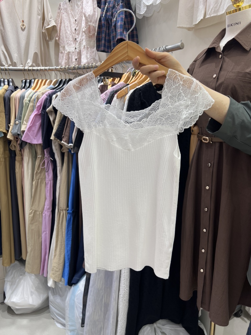 BIKINI直郵韓國代購女裝新品人氣真品24春夏休閑吊帶背心BIKINI吊帶/背心圖色1