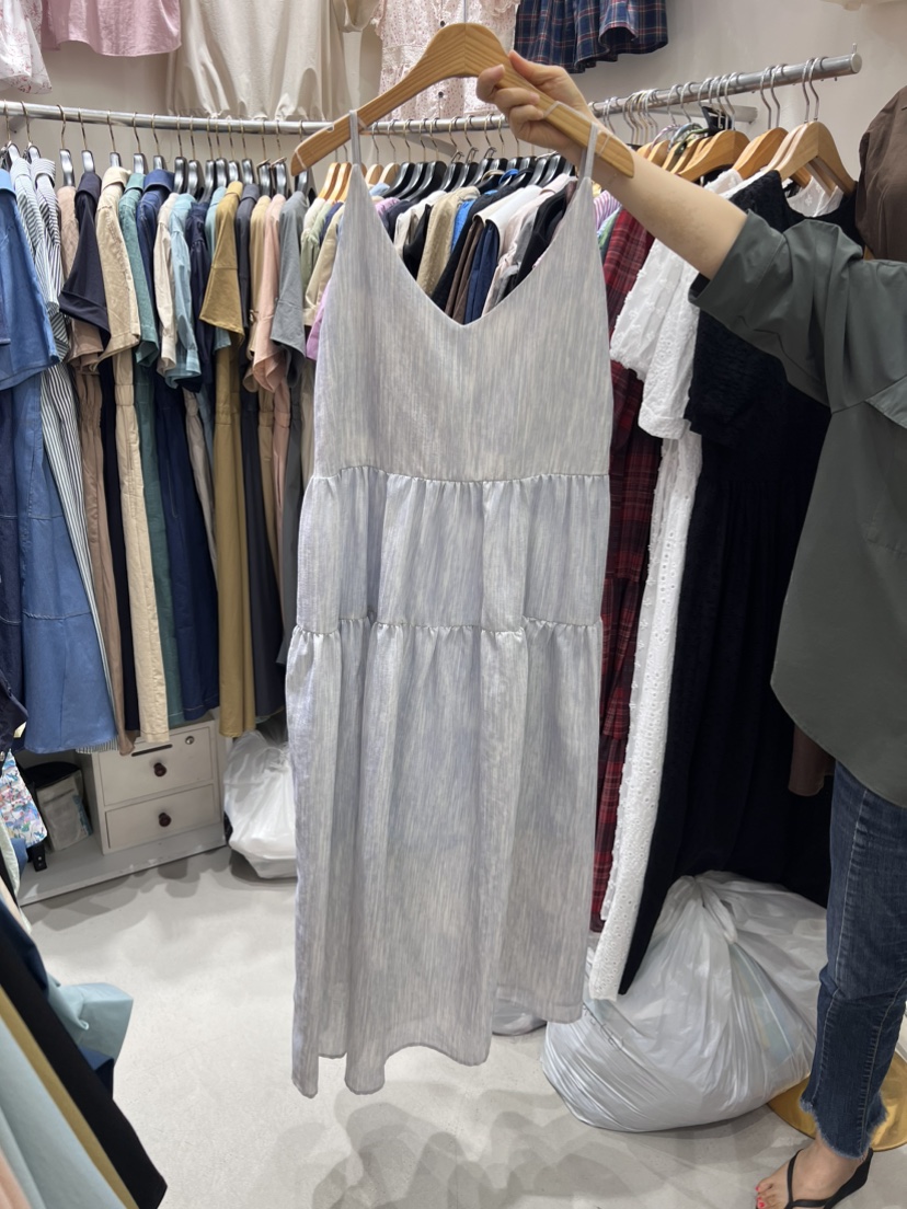 BIKINI直郵韓國代購女裝新品24春夏真品休閑時尚人氣連衣裙BIKINI連衣裙圖色2